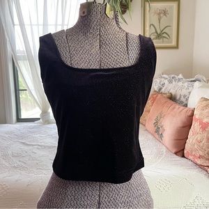 Y2K purple glitter blouse